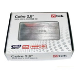 Cofre Disco Duro Sata 2.5 Plateado Usb 2.0 Aluminio Hdd020sv