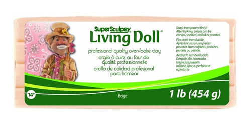 Super Sculpey Living Doll Arcilla Polimérica Beige 454 G