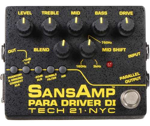 Pedal Para Driver Di Tech 21 Sansamp  Version 2 Pre Amp