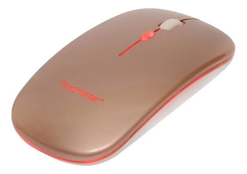 Mouse Dual Recargable Inalámbrico Bluetooth Tecmaster Rosado