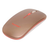 Mouse Dual Recargable Inalámbrico Bluetooth Tecmaster Rosado