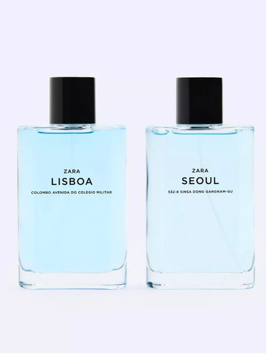 Perfume Zara Seoul + Lisboa Set 2x1 90ml Nuevos Y Sellado