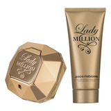 Perfume Lady Million De Paco Rabanne Set Con Body Lotion