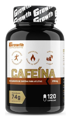 Cafeína 210mg 60 Caps Termogênico Growth Supplements