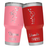 Yeti 30 Oz Grabado Láser Personalizado San Valentin | 2 Pzas