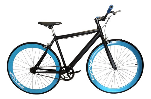Bicicleta Urbana Rin 700 Fixed Manubrio Recto Color Celeste Tamaño Del Marco 50 Cm