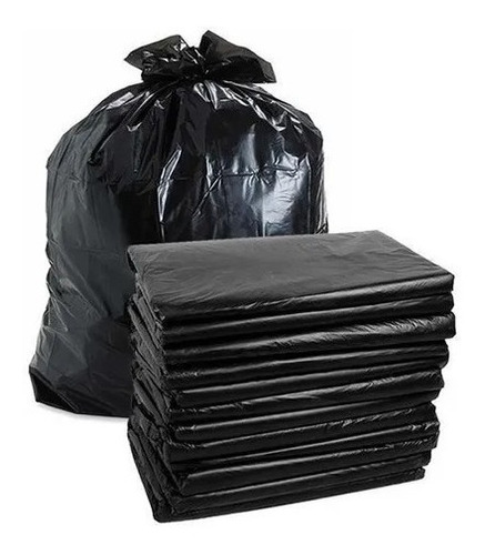 1 Kg Bolsa Negra Para Basura 90cmx120cm / 60cmx90cm / 50x70 