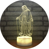 Lampara Led Acrilico Virgen De La Milagrosa Oración