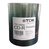 Cd Tdk Printables Ink Jet X 100 Un Cd-r Tdk Memorex Imation