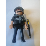 Playmobil Figura Original Juguete Policia Gun