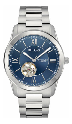 Reloj Bulova Dress Automático Para Hombre 96a281