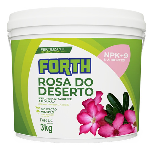 Fertilizante Rosa Do Deserto 3kg - Floração - Flor