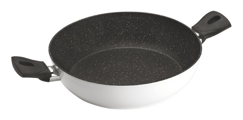 Wok Dos Asas  28cm Antihaderente Blanco Daily Ghidini