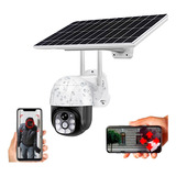 Camara Ptz Wifi Fhd Con Panel Solar De Vigilancia Exterior 