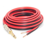 Cable De Parlante Bafle 2x1mm Plug 6.5mm Mono A Bornera