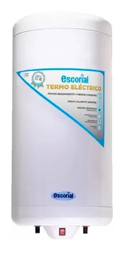 Termotanque Electrico Escorial 90 Lts Carga Inferior Colgar