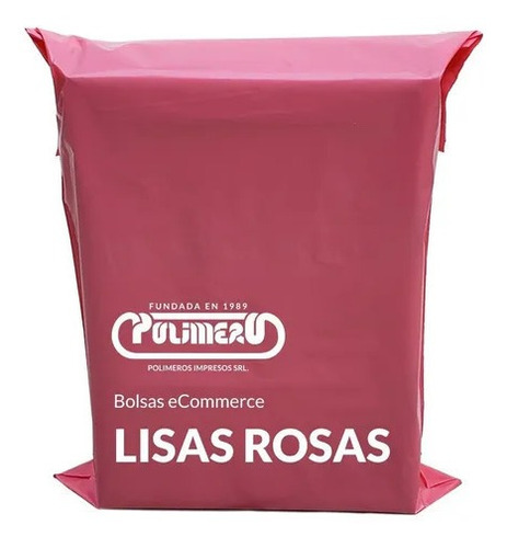 Bolsas E Commerce Envíos Rosa Lisas 50x60 Con Adhesivo X100u