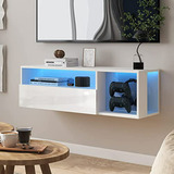 Soporte Flotante Para Tv Montado En La Pared Con Luces, Sopo