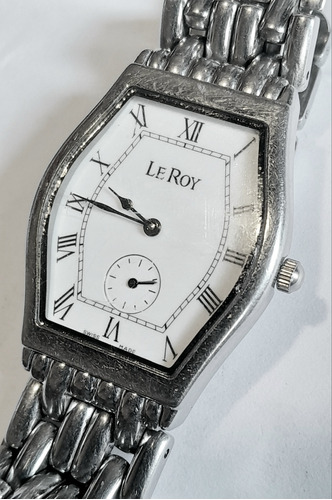 Reloj Le Roy Leroy Quartz Número Romano 35 Mm X 30 Mm