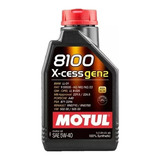 Aceite Motul 8100 X-cess Gen2 5w40 Sintético X 1lts Original