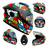 Casco Para Moto Shaft Catrina Rojo Certificacion Ece