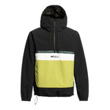 Campera Anorak Quiksilver Snow Steeze  Negro-vde-bco Cli