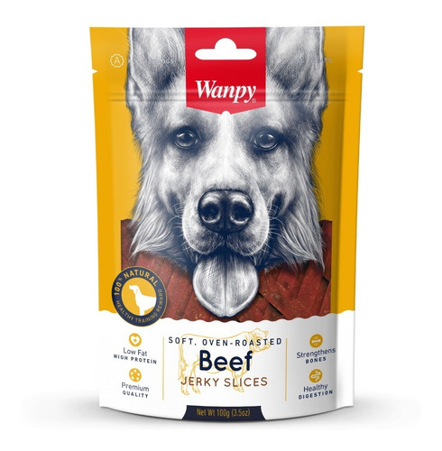 Wanpy Soft Beef Jerky Slices 100 Grs - Snack Para Perros