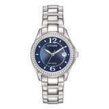 Reloj Citizen Ecodrive Analog Para Mujer De Acero Fe114086l 