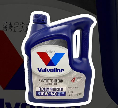 Aceite 10w40 4l Valvoline Premium Protection  Semisintetico