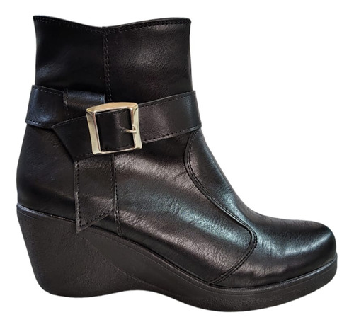 Botas Botitas Mujer Eco Cuero Taco Chino 