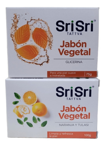 Pack De Jabones Sri Sri Glicerina Y Naranja Piel Suave