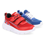 Tenis Deportivo Niño Azul Y Rojo Dúo 359