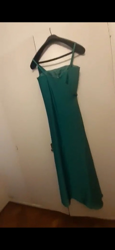 Vestido Verde Esmeralda Fiesta/madrina Espectacular  Talle M