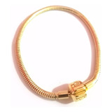 Pulseira Pandora Berloques Folheado Ouro 18k