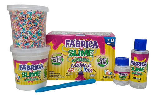 Fabrica De Slime Kimeleka Crunch Arco Iris Acrilex - Artkids