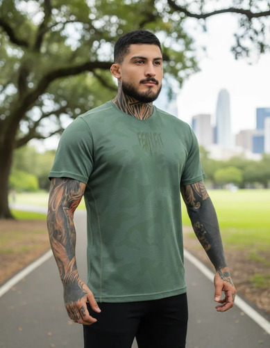 Playera Jersey Camuflaje Deportiva Para Hombre Fénix Fit