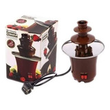 Mini Fuente Chocolate 3 Niveles Fondue Fountain Color Marrón 110v