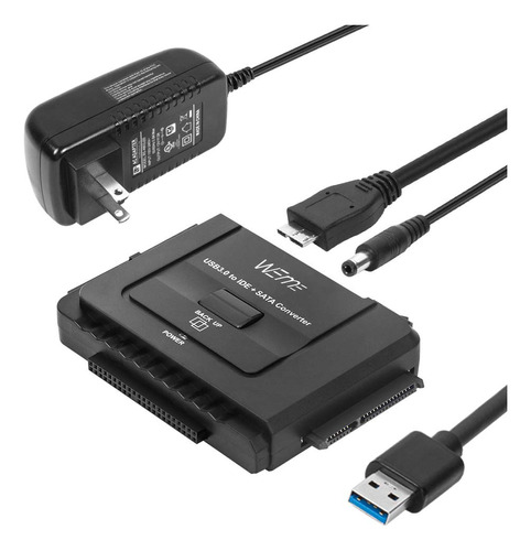 Weme Adaptador Usb 3.0 A Sata Ide Con Convertidor Universal.