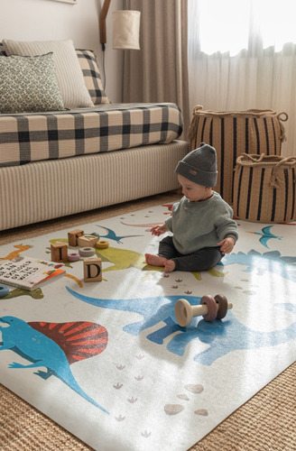 Alfombra Lavable Carpeta Infantil Pvc 160 X 100 Cm Mihran