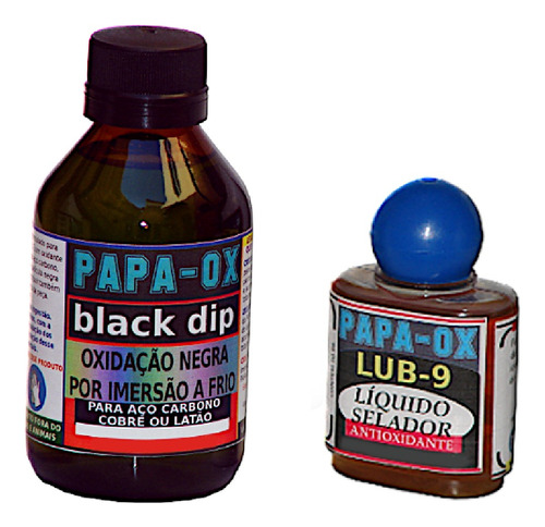 Kit Papa-ox Oxid. Negra A Frio Black Dip 100ml + 1 Acess.