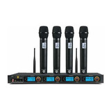 Sistema De Micrófono Inalámbrico Uhf Proreck Mx44 De 4 Canal