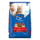 Alimento Purina Cat Chow Defense Plus+ Sabor Carne De 1.5kg