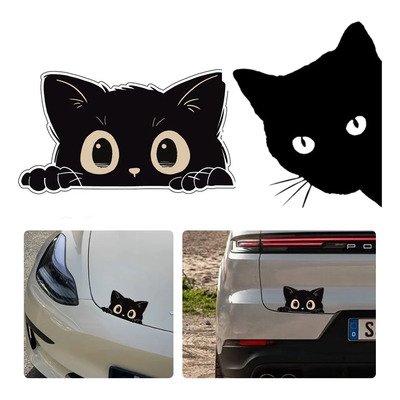 Calcomanía Gatito Animal Asomándose Auto Sticker Decorativo | Meses sin interés