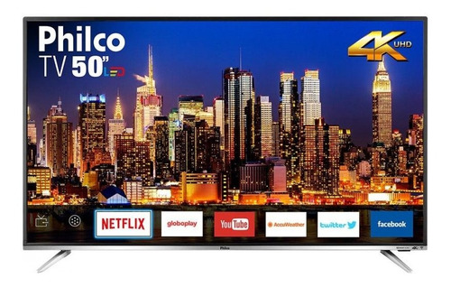 Smart Tv Led 50 Philco Ptv50f60sn Ultra Hd 4k Hdmi, Usb