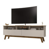 Rack Elegant Bechara P/ Tv 65 Pol C/2 Portas Cinam/off White