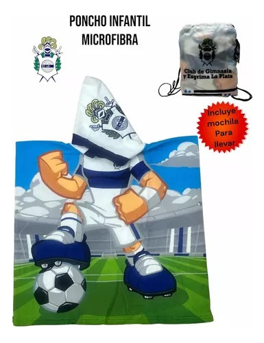 Poncho De Microfibra Toallón Gimnsasia Oficial Clubes