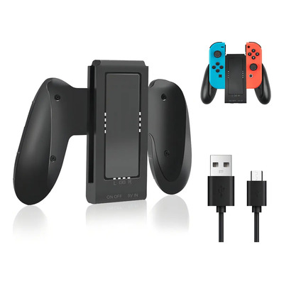 Lyndnice® Cargador Para Nintendo Switch Joycon 2000mah Mango De Carga Portátil, Compatible Con Nintendo Switch Y Switch Oled Joycon, Cargador Portátil Para Mandos Joycon Con Indicador Led. | MercadoLibre