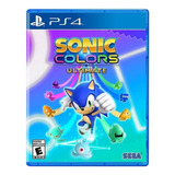 Jogo Sonic Colors Ultimate Ps4 Mídia Física Pronta Entrega