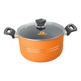 Cacerola Olla Tapa De Vidrio Antiadherente 24 Cm 5.5 Lts