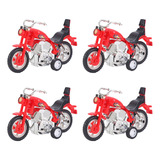 Motocicleta Pull Back Mini, 4 Unidades 1